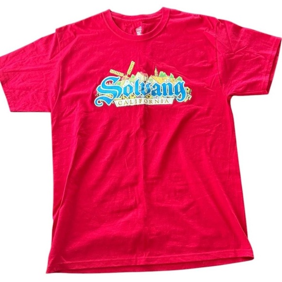 Hanes Other - Hanes Red Short Sleeve Tee with Graphic Design